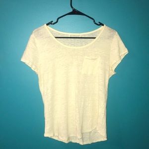 pale yellow tee - will be donating soon!